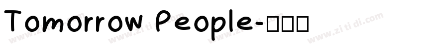 Tomorrow People字体转换